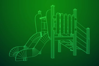 Bahçesi slayt tel kafes