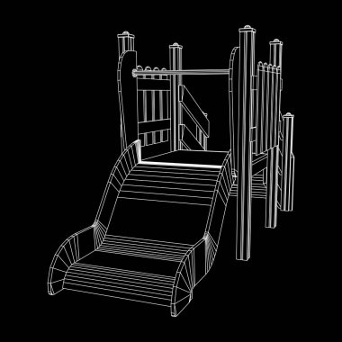 Bahçesi slayt tel kafes