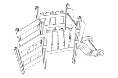 Bahçesi slayt tel kafes