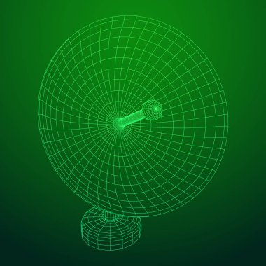 uydu çanağı tel kafes vektör