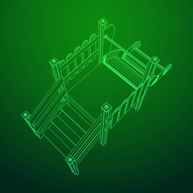 Bahçesi slayt tel kafes