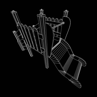 Bahçesi slayt tel kafes