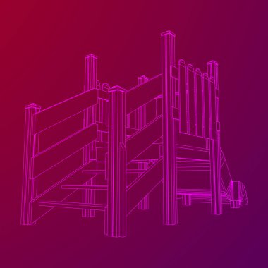 Bahçesi slayt tel kafes