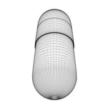 Tıbbi kapsül hapı.