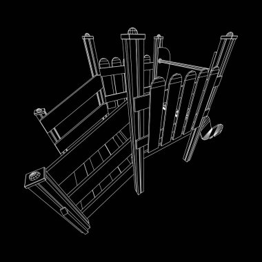 Bahçesi slayt tel kafes