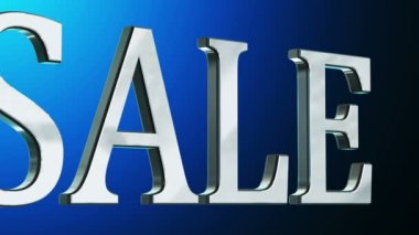 3D gümüş metin Satış mektupları