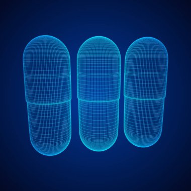 Tıbbi kapsül hapı.