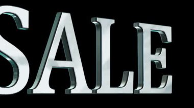 3D gümüş metin Satış mektupları