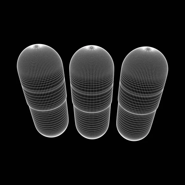 Pilule de capsule médicale — Image vectorielle