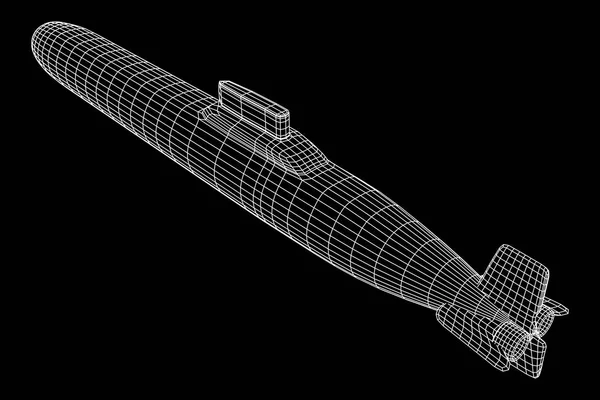 Vector submarino militar — Archivo Imágenes Vectoriales