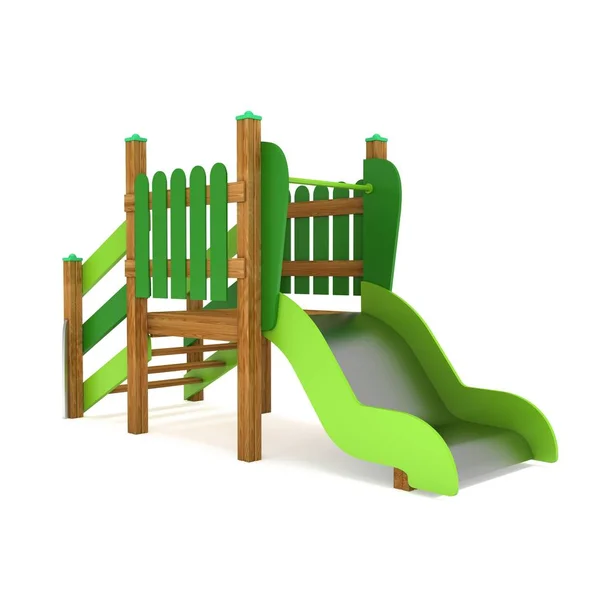 Parque infantil diapositiva 3d —  Fotos de Stock