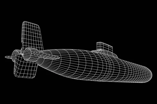 Vector submarino militar — Archivo Imágenes Vectoriales