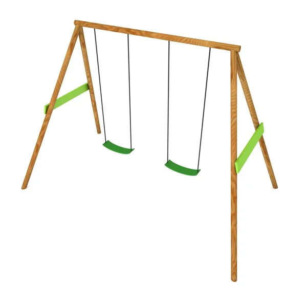 Niños swing modelo 3d — Foto de Stock