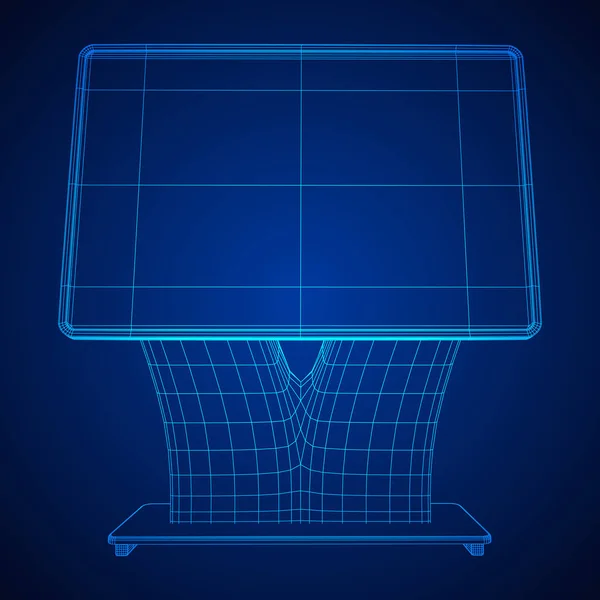 Messestand lcd screen stand. — Stockvektor