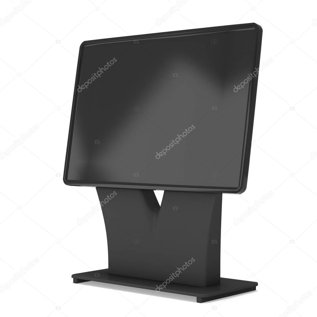 Trade show booth LCD screen stand.