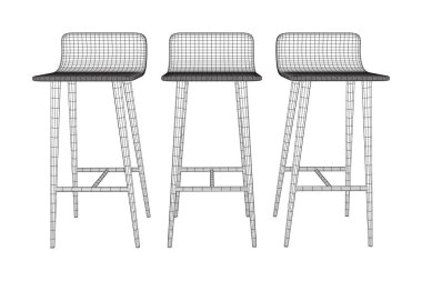 Bar tabure mobilya tel kafes