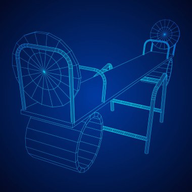 Bahçesi vektör salıncak.