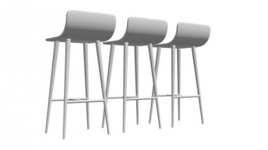 Bar tabure mobilya 3d