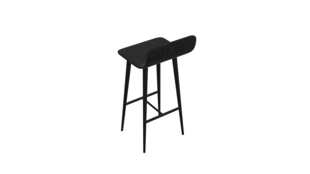 Bar Stool Furniture Render High Chair Bar Interior Design Available — Stock Video