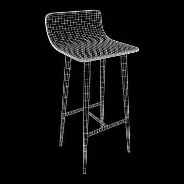 Bar tabure mobilya tel kafes