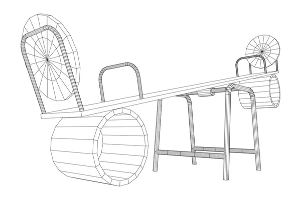 Balançar no vetor playground . — Vetor de Stock