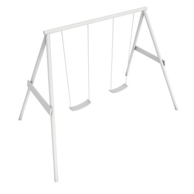 Çocuklar salıncak modeli 3d