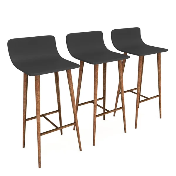 Bar stool furniture 3d — Stock Photo, Image