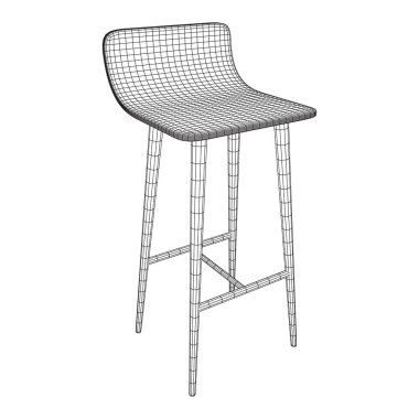 Bar tabure mobilya tel kafes