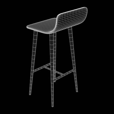 Bar tabure mobilya tel kafes