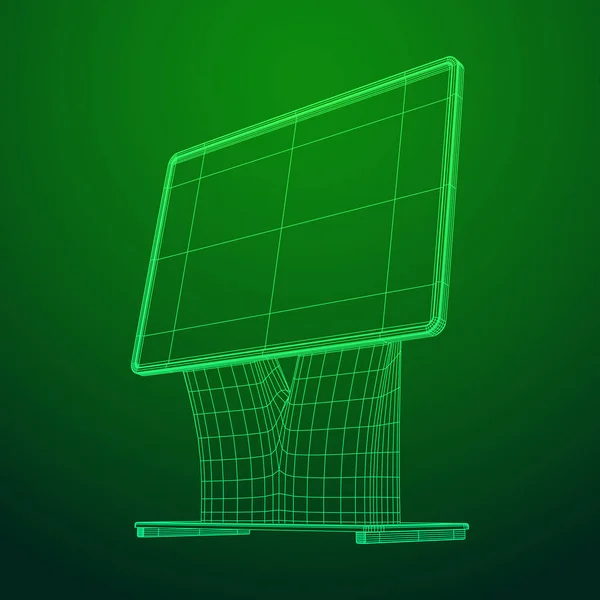 Messestand lcd screen stand. — Stockvektor