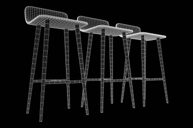 Bar tabure mobilya tel kafes