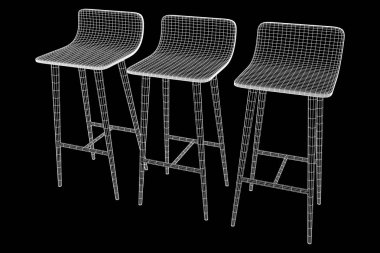 Bar tabure mobilya tel kafes