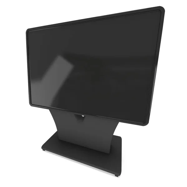 Trade show booth LCD screen stand. — Stock Photo, Image