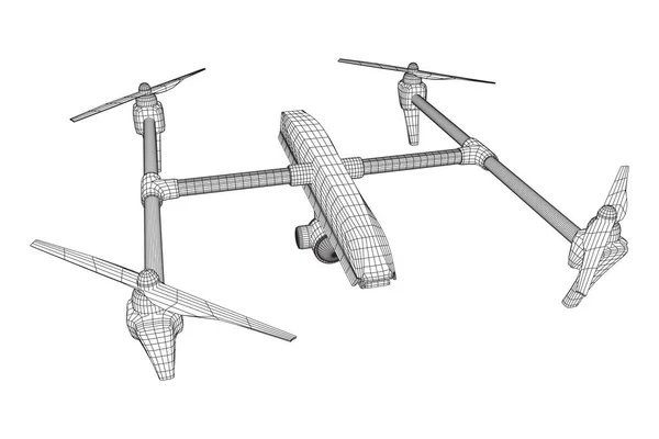 Dálkové ovládání vzduchu drone — Stockový vektor