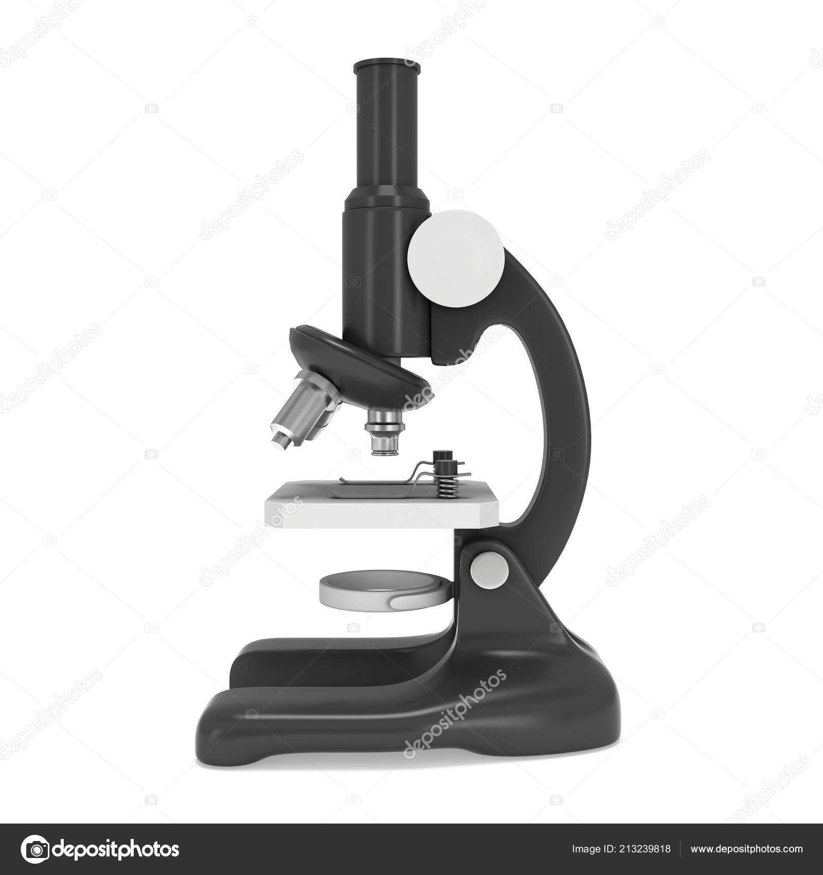 Microscope Biology School Laboratory Equipment Stock Photo by ©newb1