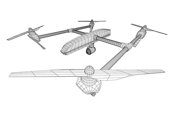 Fjärrkontroll air drone — Stock vektor