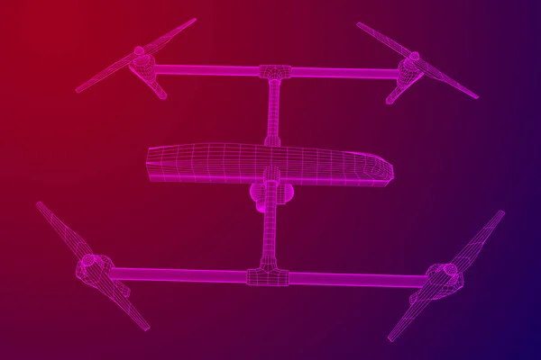 Drone aria telecomando — Vettoriale Stock