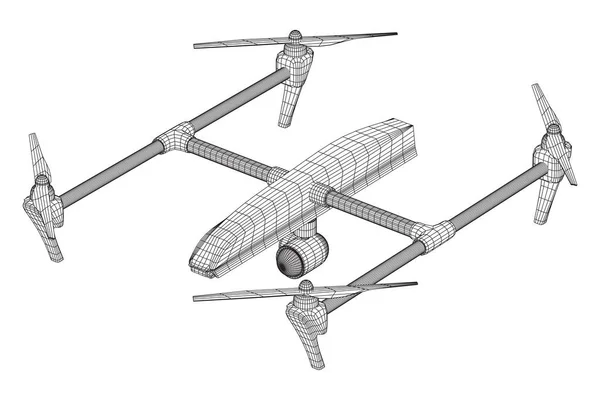 遥控空中无人机 — 图库矢量图片