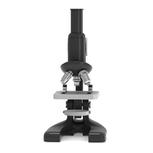 Sprzęt laboratoryjny mikroskopu biologii szkoły — Zdjęcie stockowe
