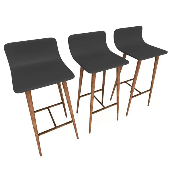 Bar stol furniture 3d — Stok Foto