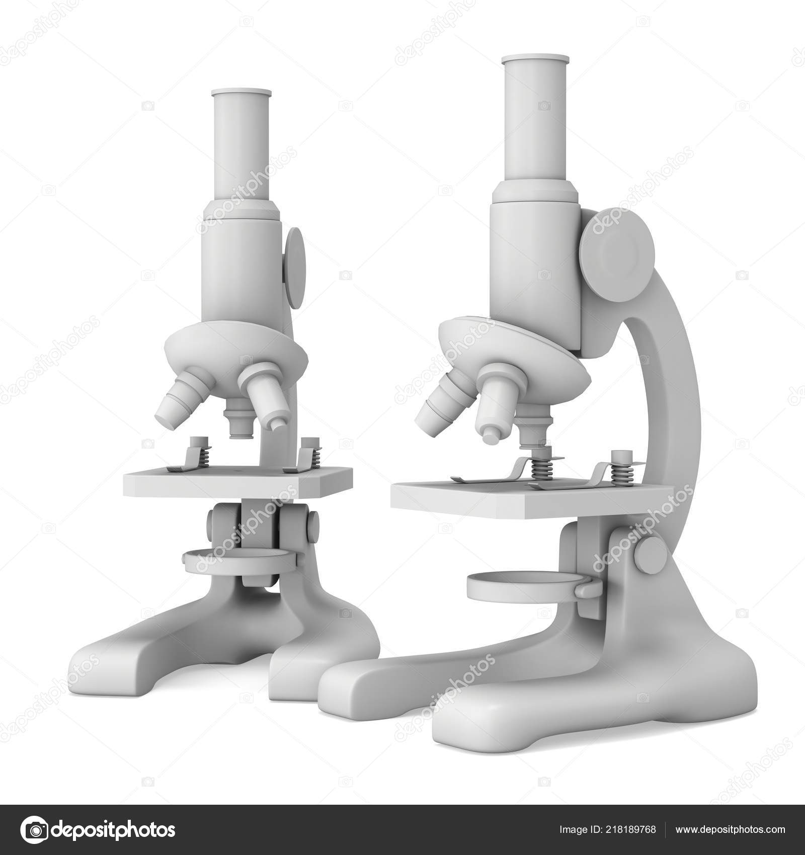 Microscope Biology School Laboratory Equipment Stock Photo by ©newb1