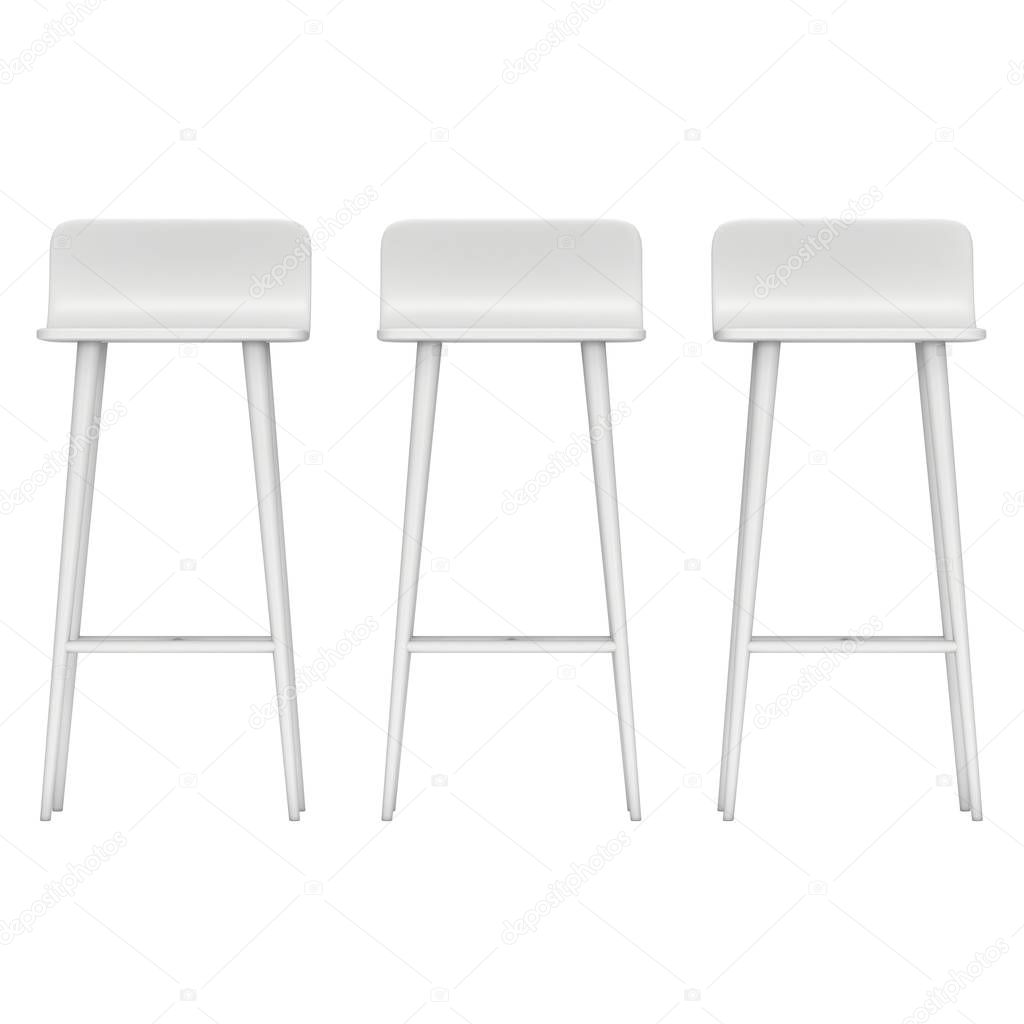 Bar stool furniture 3d