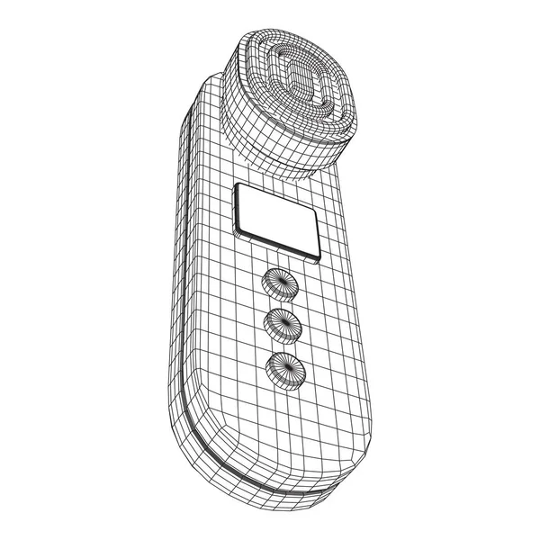 Máquina de masaje de piel dispositivo — Vector de stock