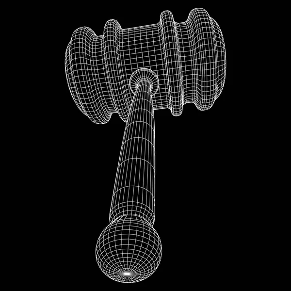 Молоток, молоток судьи или аукциониста — стоковый вектор