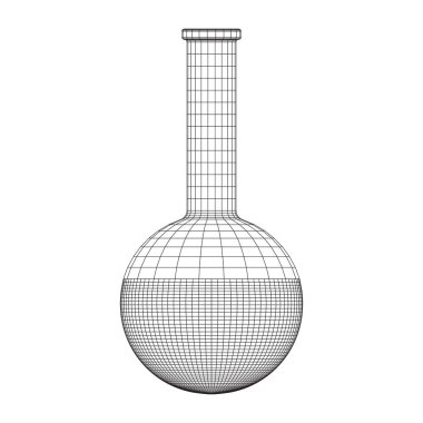 Test tüpü düşük poli tel kafes kafes