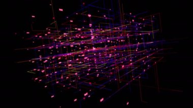 Büyük veri görselleştirme hareketli arka plan.