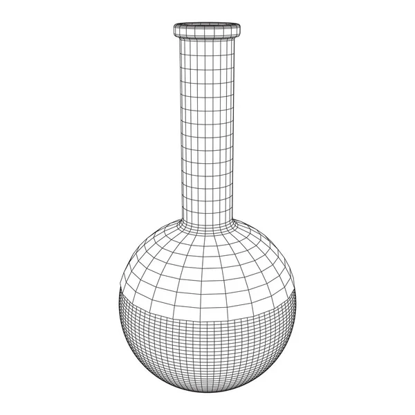 Tube à essai en treillis métallique poly bas — Image vectorielle