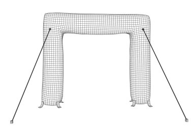 İnflat giriş kemer tel kafes