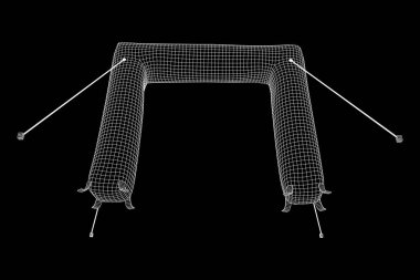 İnflat giriş kemer tel kafes