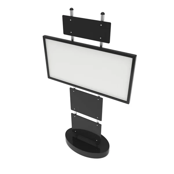 Beurs stand Lcd scherm stand — Stockfoto